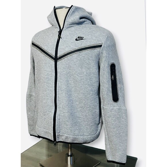 Nike Other - Nike Sportswear Tech Fleece Hoodie Mens Large Gray Full Zip Jacket CU4490-063